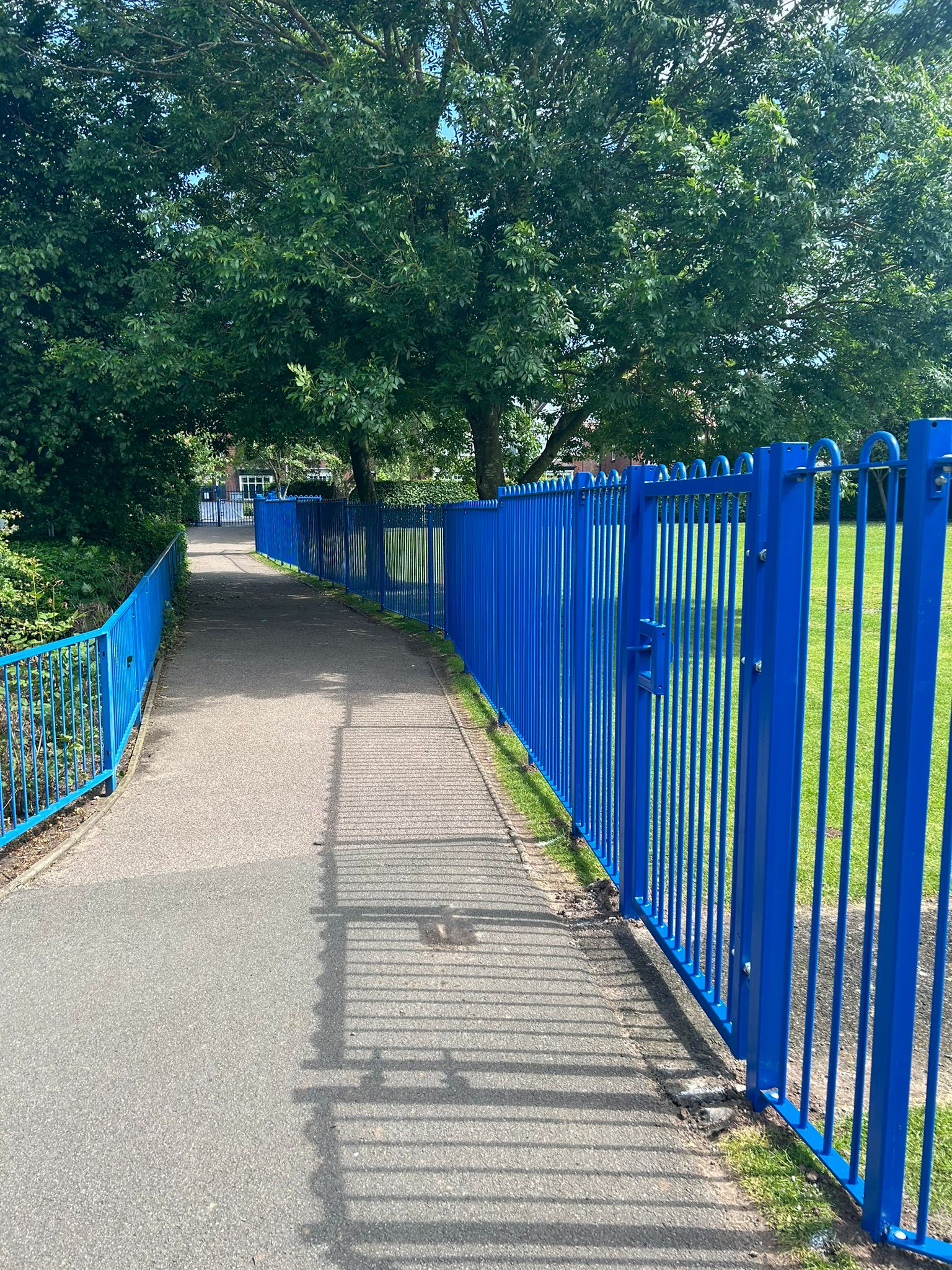 Fencing works at St Michael’s School, Lichfield